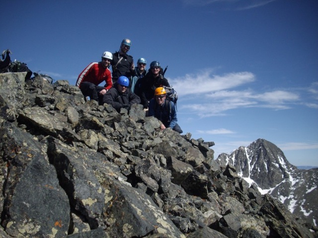 Ben, Jeff, Me, Dan, Greg, and Rob on the summit of Little Bear