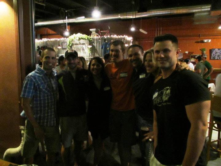 Dillon, Ben, Mandy, Rob, Bill, Keri and me the last time I saw Rob at last months Happy Hour.