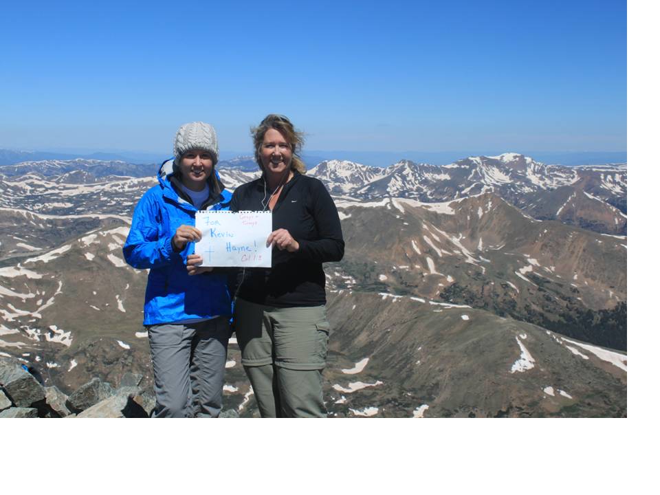 Ashley and Kathy atop Torreys 06/24/10