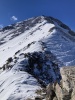 #3) E ridge below false summit #3) E ridge below false summit