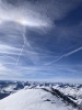 #11) Looking west towards false summit plus cloud iridescence