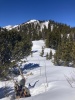 #8) Ridge towards point 11,600 on the right. One of the small bumps on this flat area slid