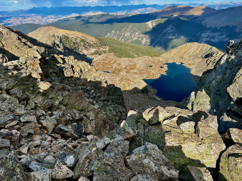 Lake Thomas from base of summit push 22906_08